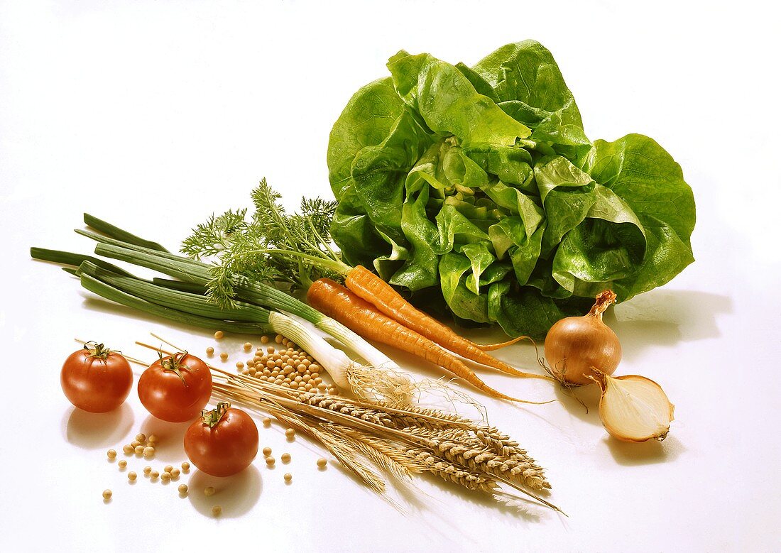 Gemüse; Salat & Getreide