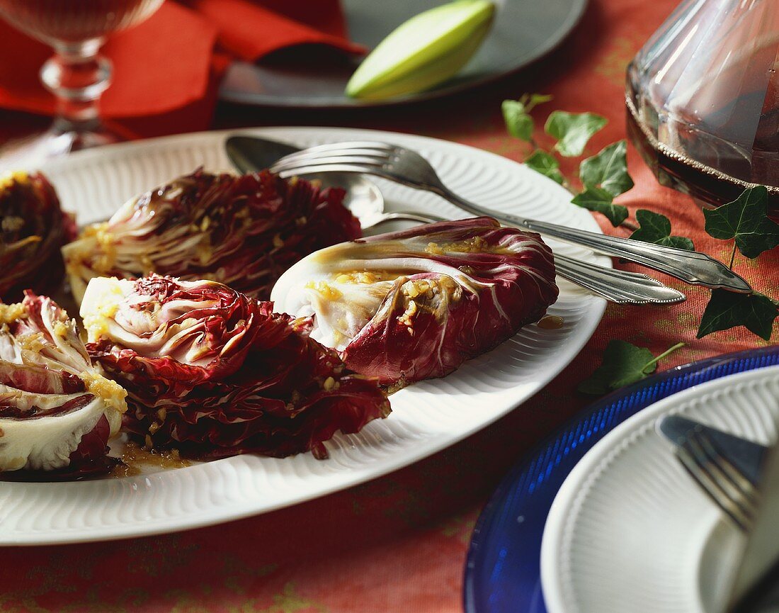 Radicchio stufato (Geschmorter Radicchio), Toskana, Italien