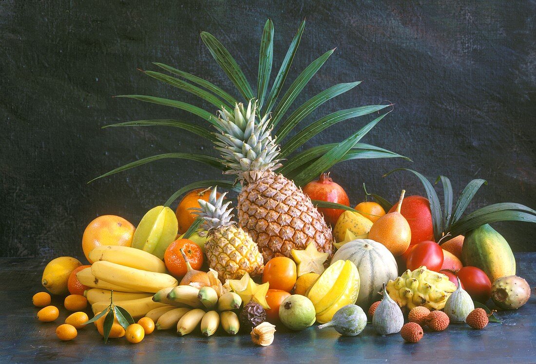 Many Assorted Tropical Fruits