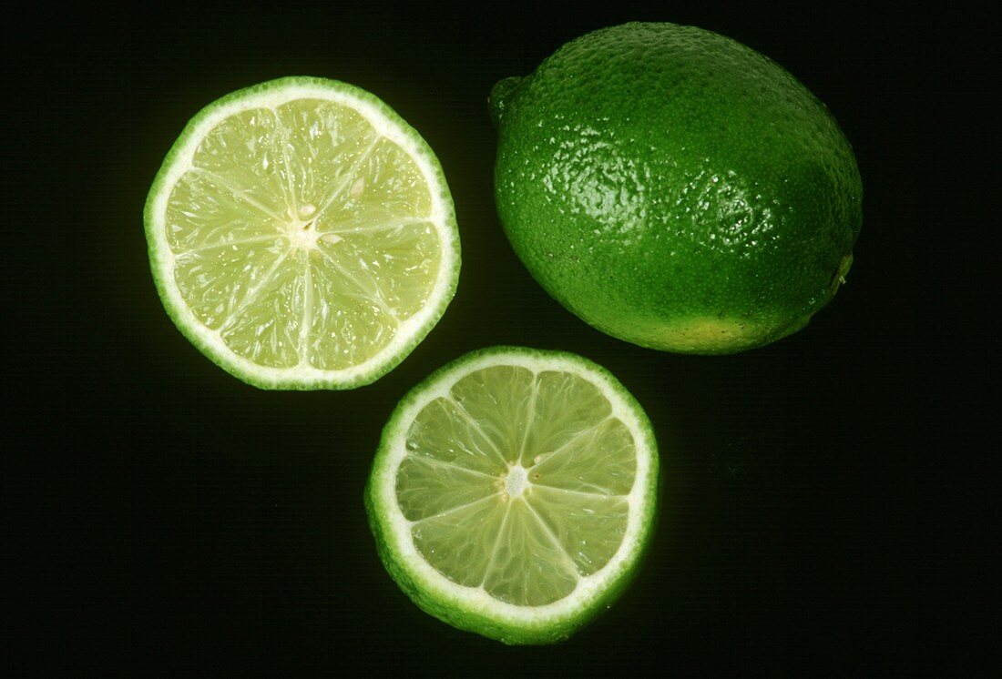 Limes; Sliced and Whole