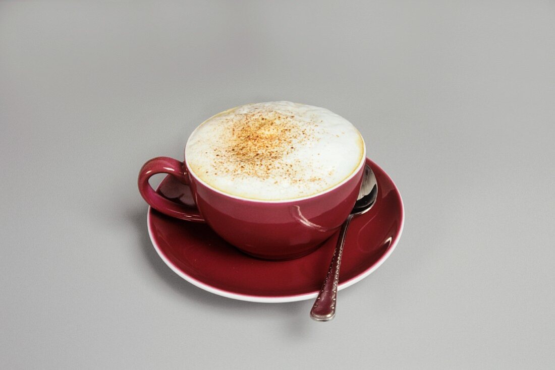 Eine Tasse Cappuccino