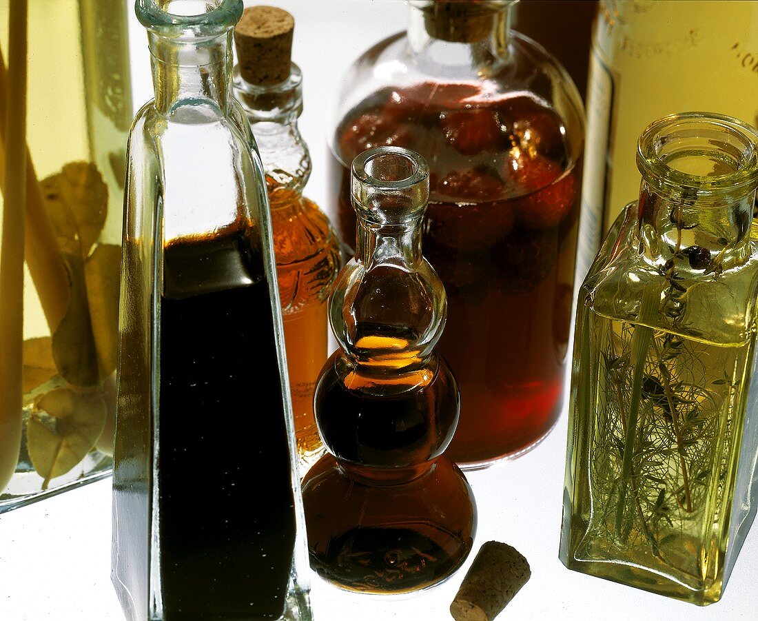 Assorted Bottles of Oil