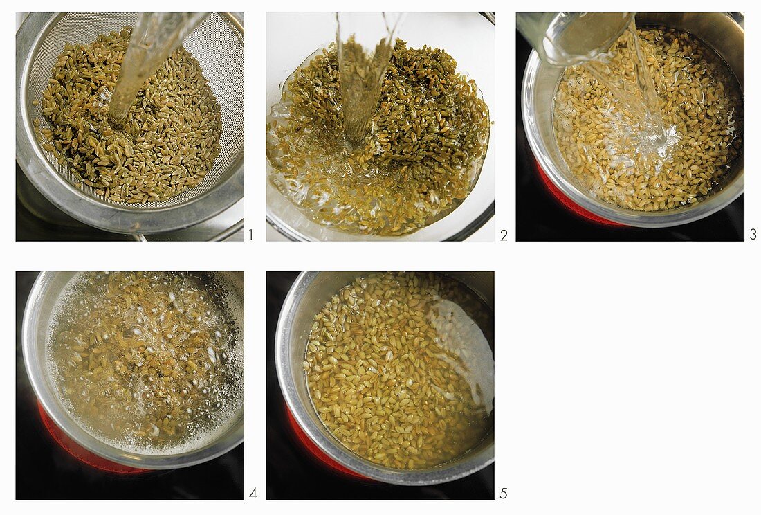 Cooking cereal grains