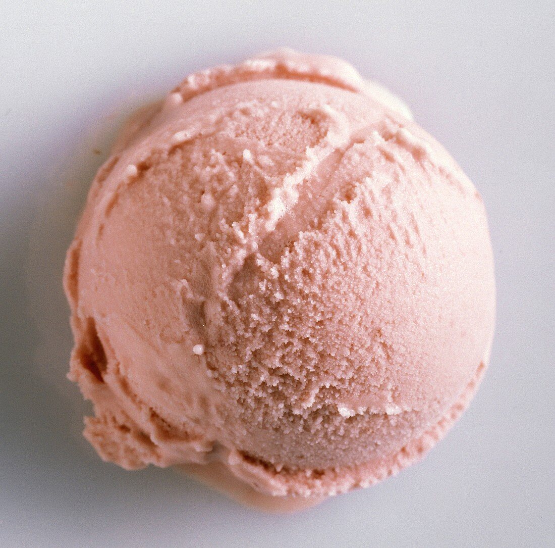 Himbeer-Joghurt-Eis (einzelne Eiskugel)