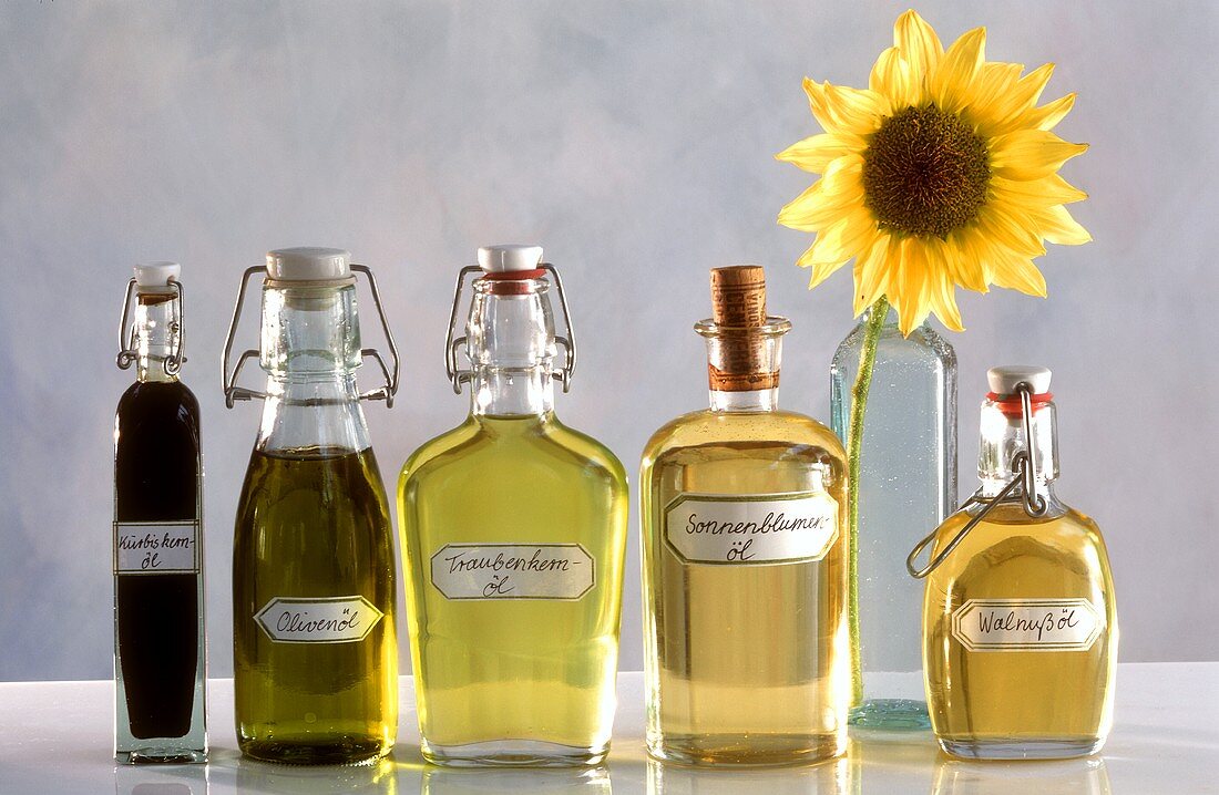 Kürbiskernöl,Olivenöl,Traubenkernöl,Sonnenblumenöl, Walnussöl