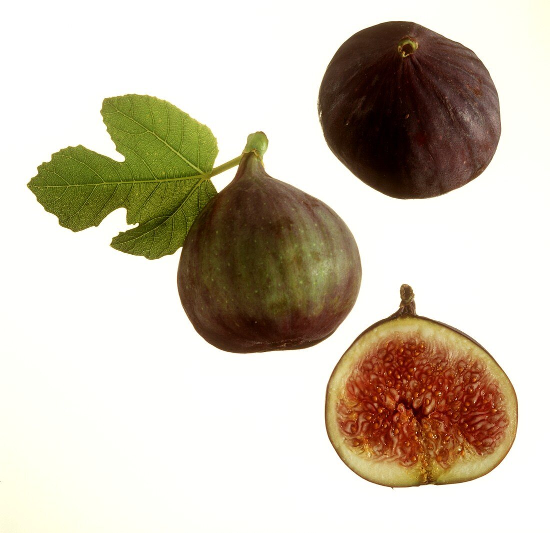 Three Figs; One Cut in Half