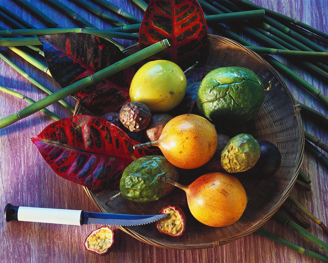 Overhead of Tropical Fruit