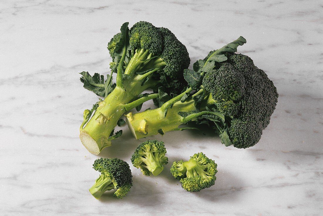 Broccoli with individual florets