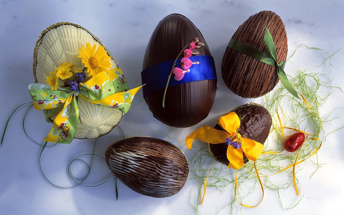 Decorated Chocolate Eggs
