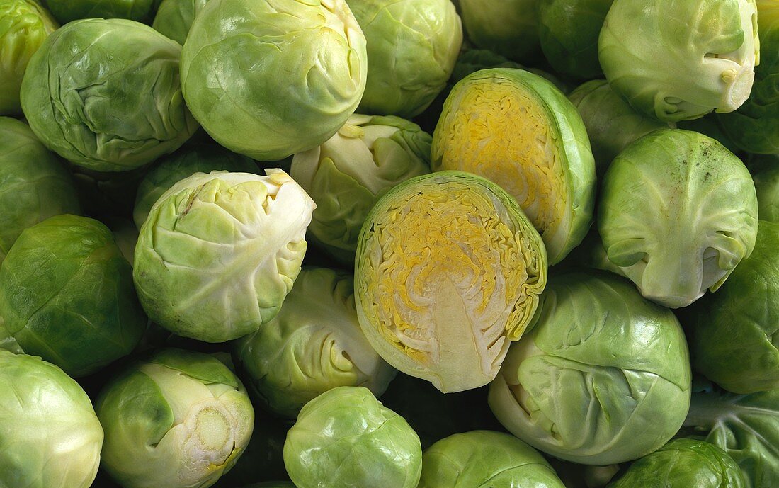 Brussels sprouts (filling the picture)