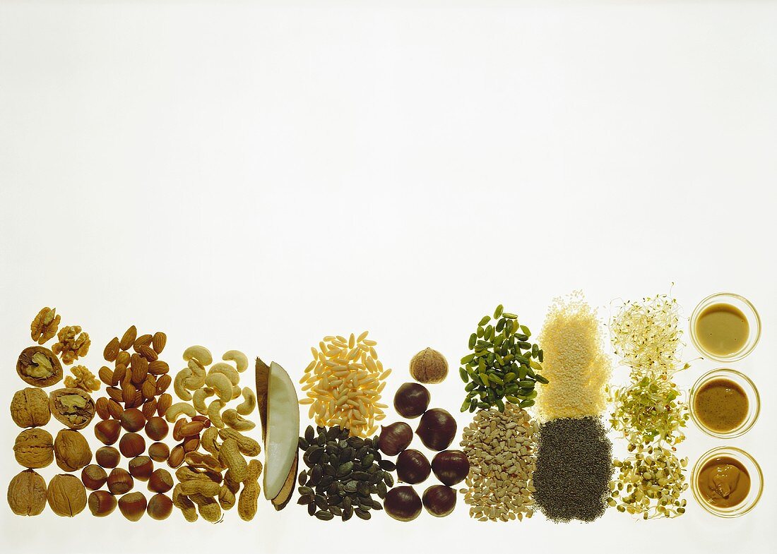 Nuts; seeds and sprouts