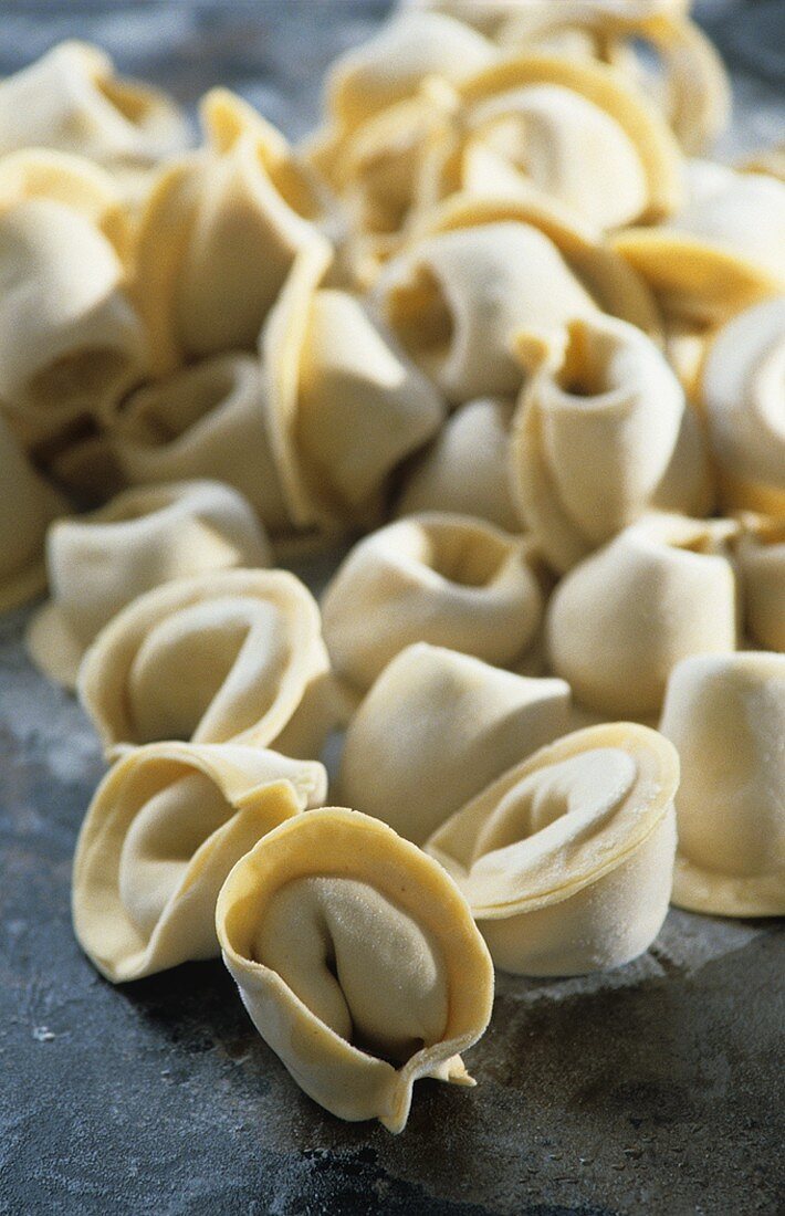 Many home-made tortellini