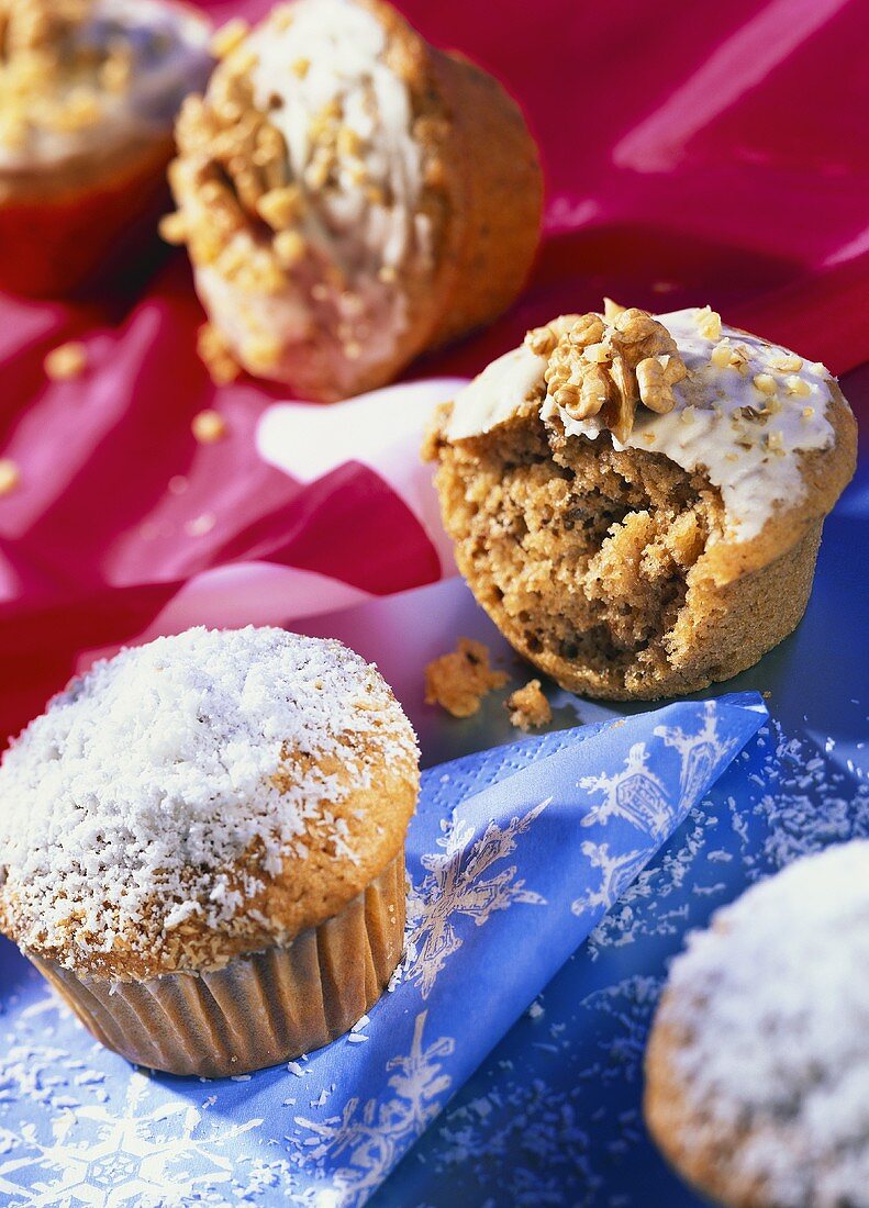 Canadian maple syrup muffins and Alaskan snow muffins