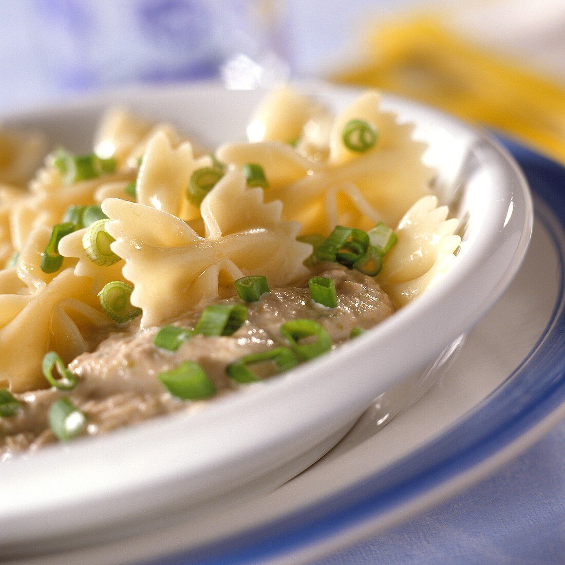 Farfalle al tonno (Nudeln mit Thunfischsauce, Italien)