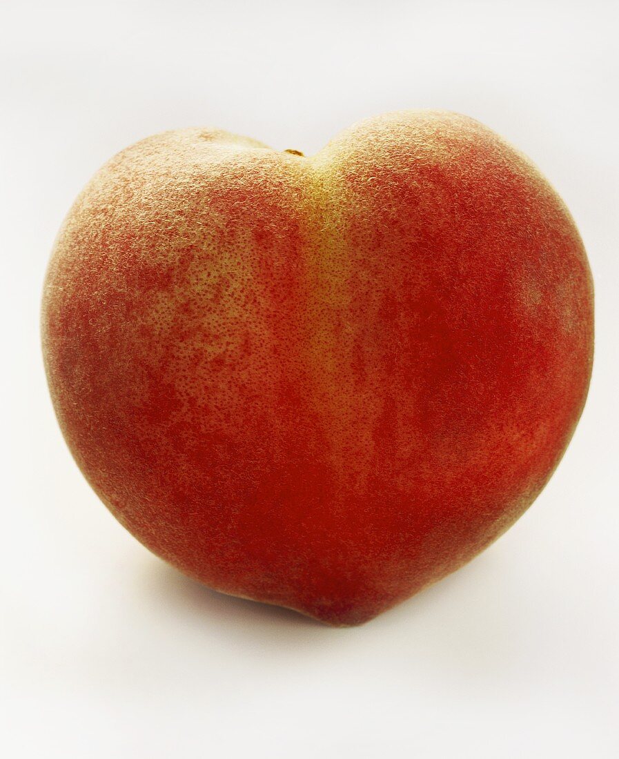 Heart-shaped peach