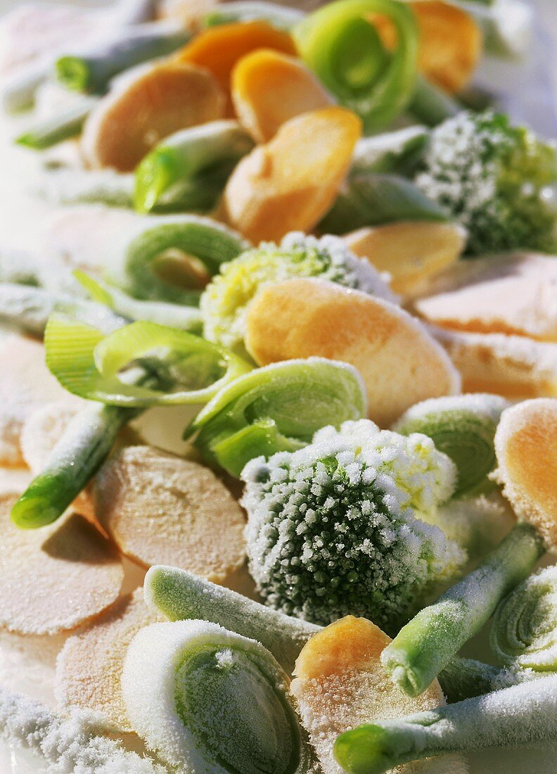 Frozen vegetables (filling the picture)