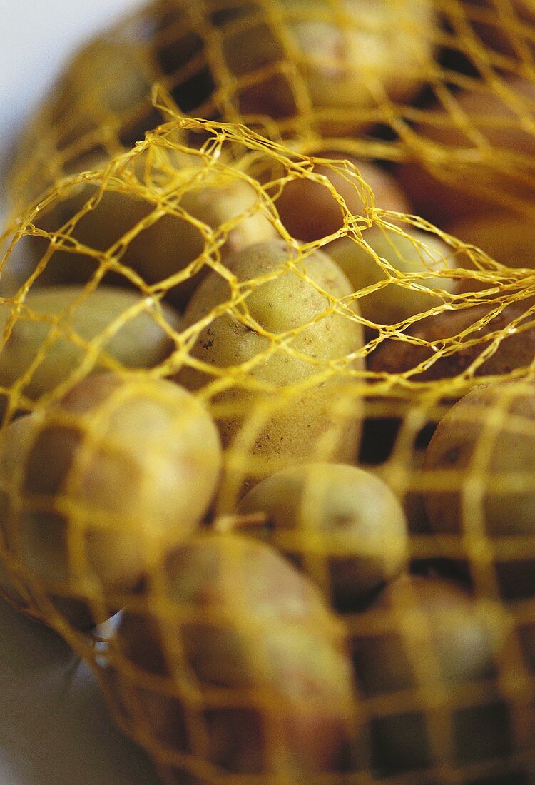 Kartoffeln in einem Netz