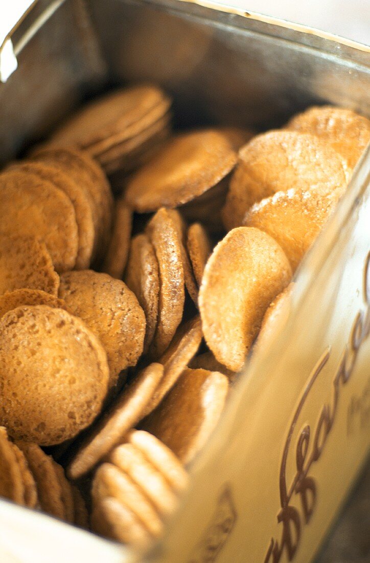 Cookies in Metal Tin