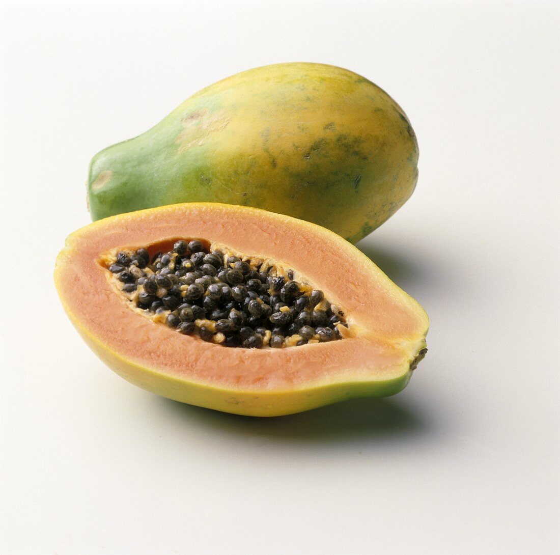 Sliced Papaya