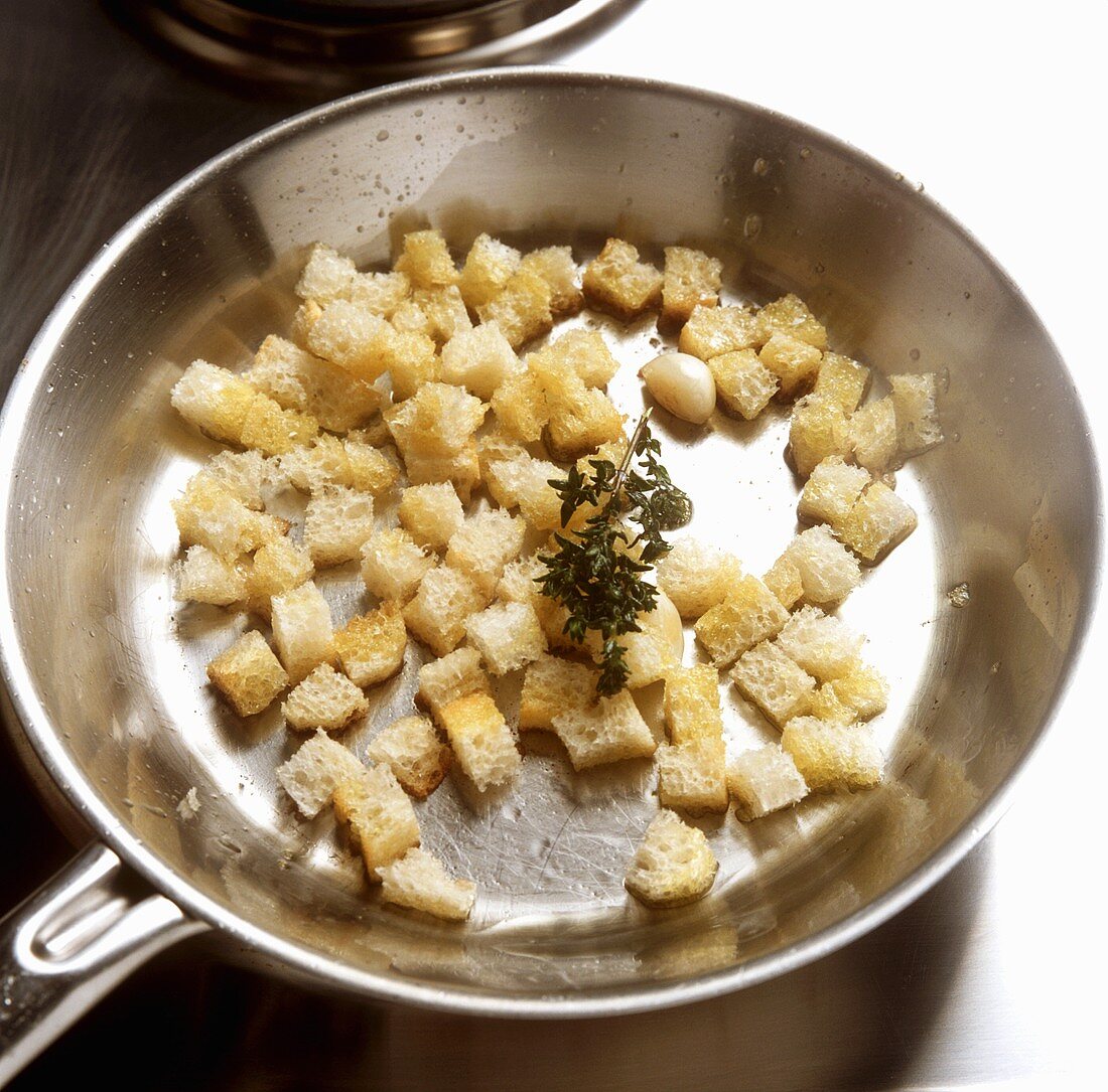 Making croutons