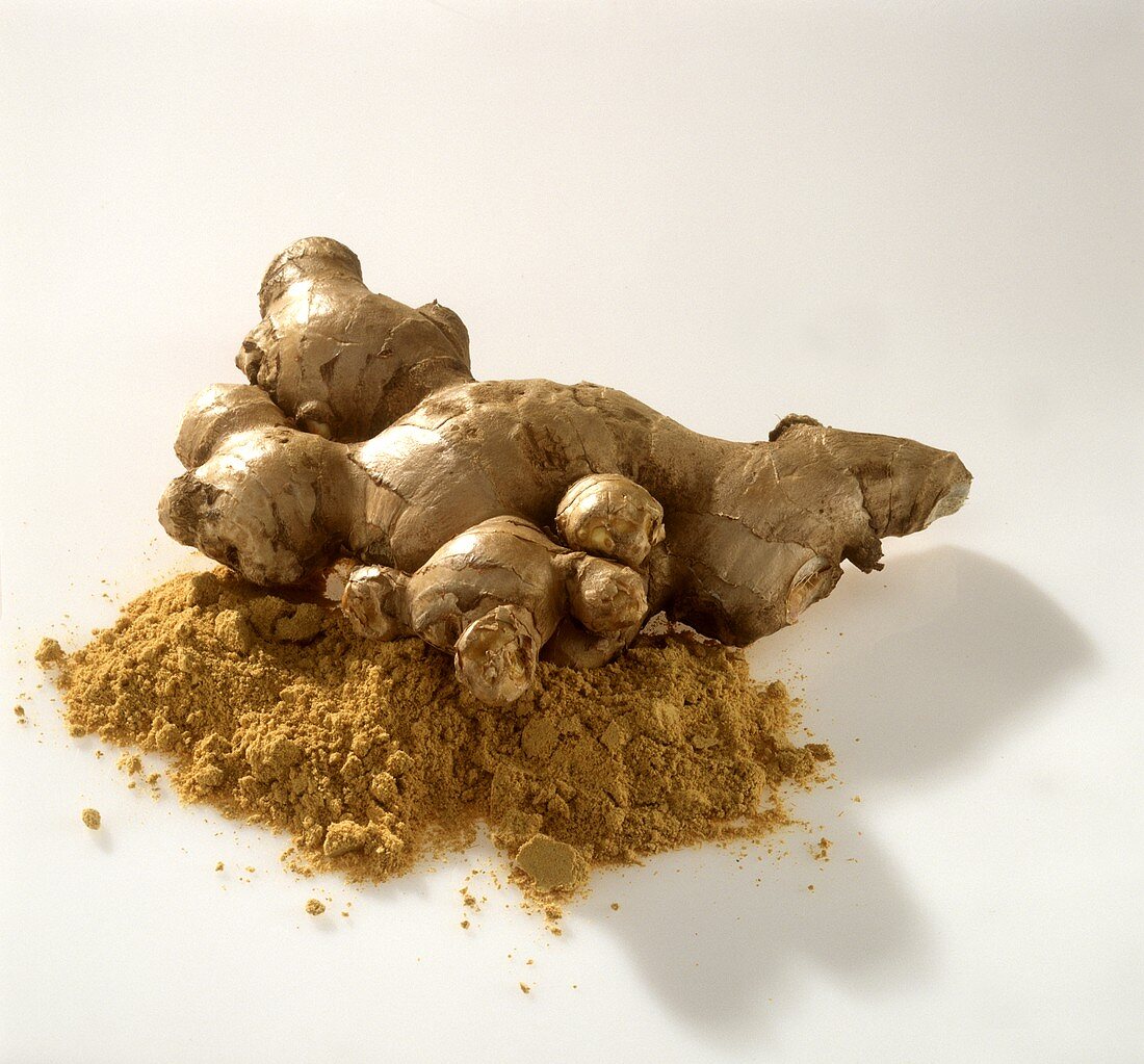 Ginger root and powdered ginger