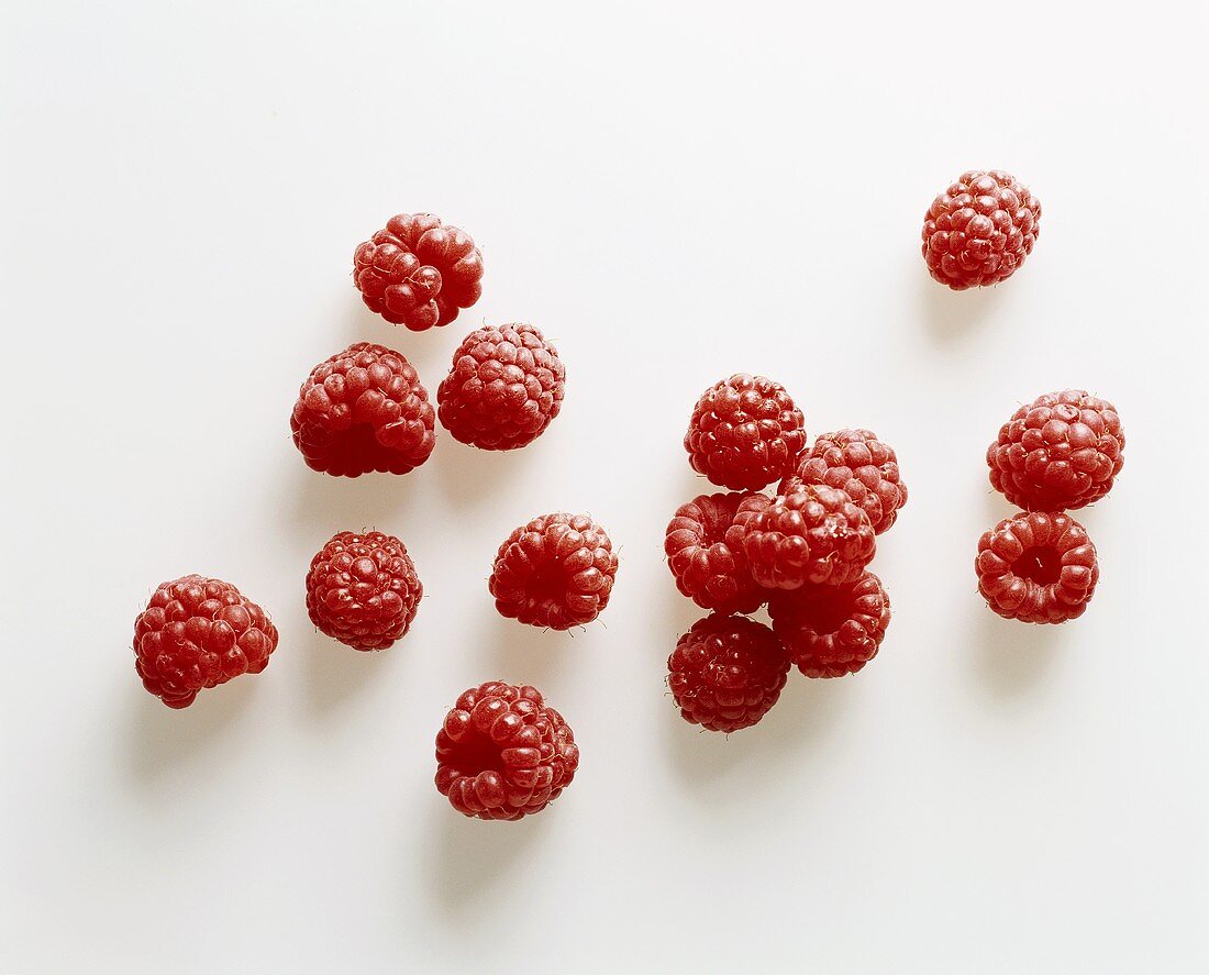Several raspberries