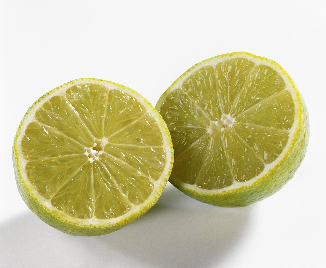 Two lemon halves
