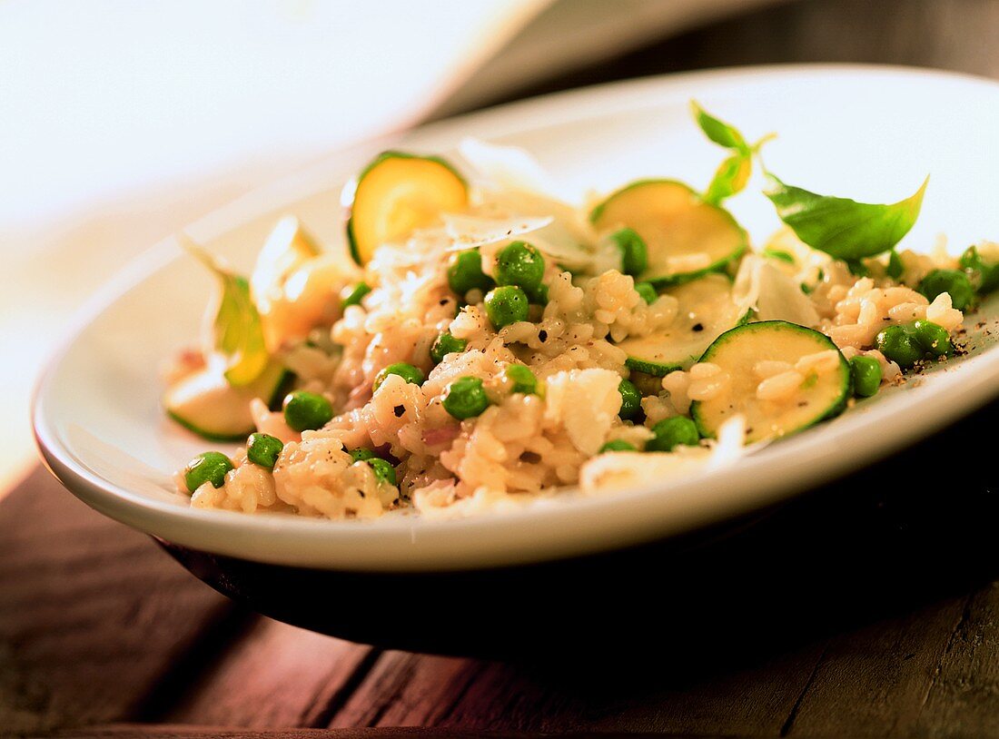 Risotto con gli zucchini (Risotto with courgettes & ginger)