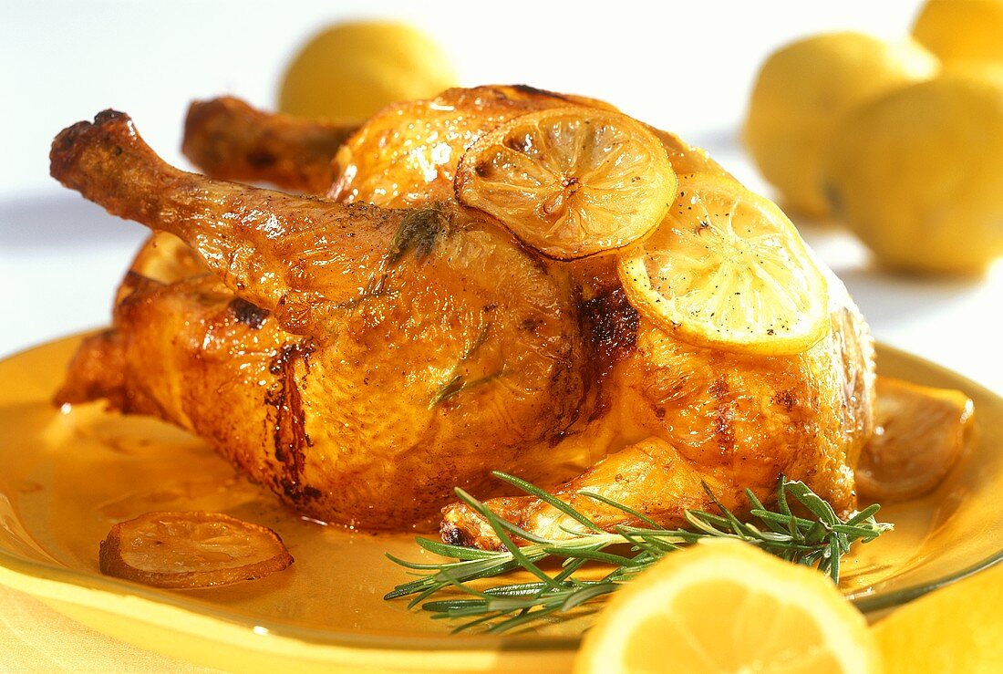 Pollo al limone (lemon chicken), Sicily, Italy