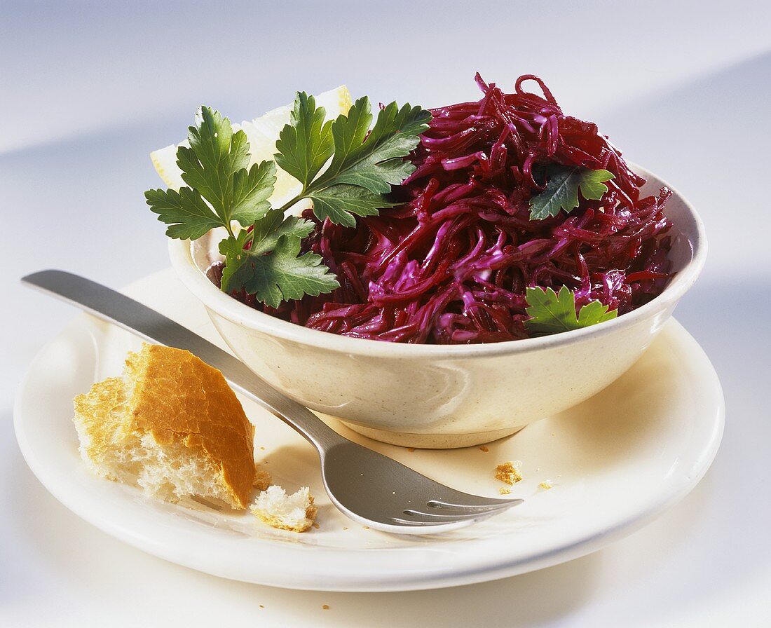 Beetroot with yoghurt and parsley
