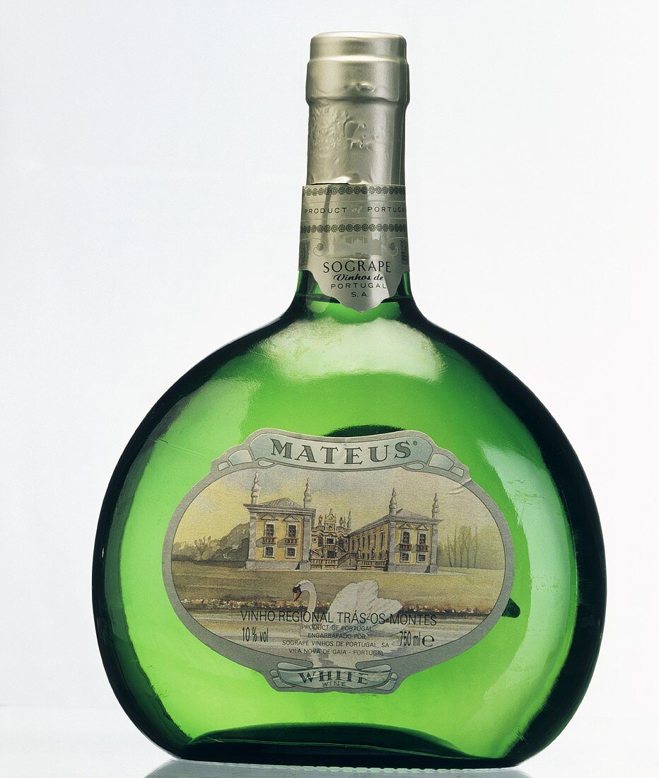 Bottle of Mateus (Portuguese white wine)