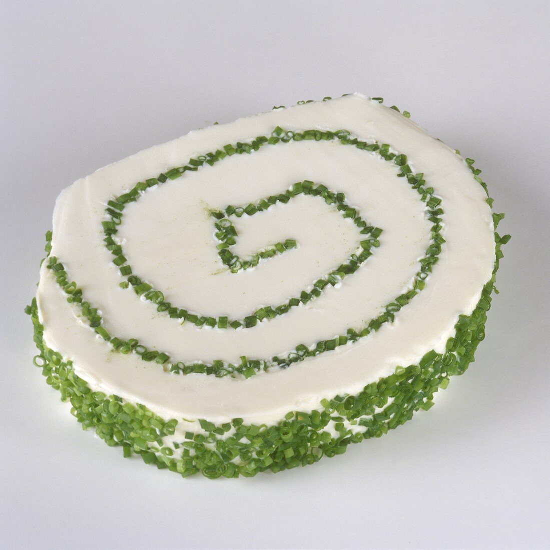 Soft cheese roulade with chives