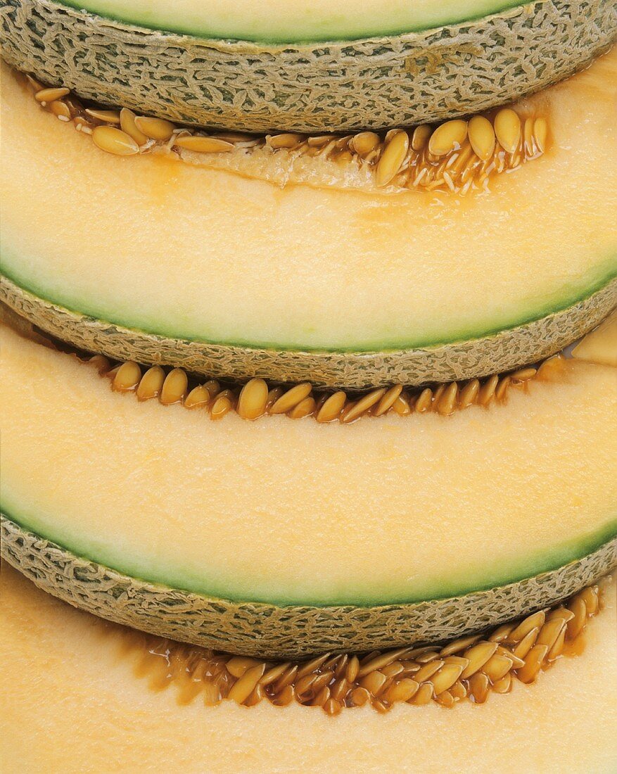 Sliced Galia melon