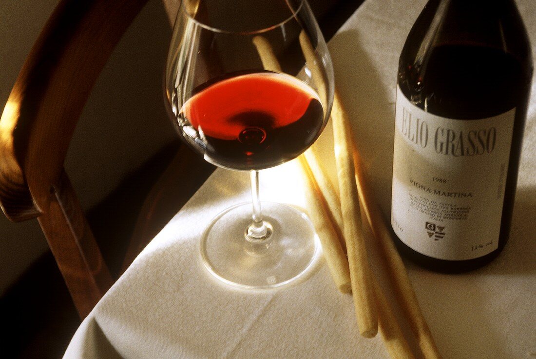 Rotwein aus Piemont (Vigna Martina von Elio Grasso)