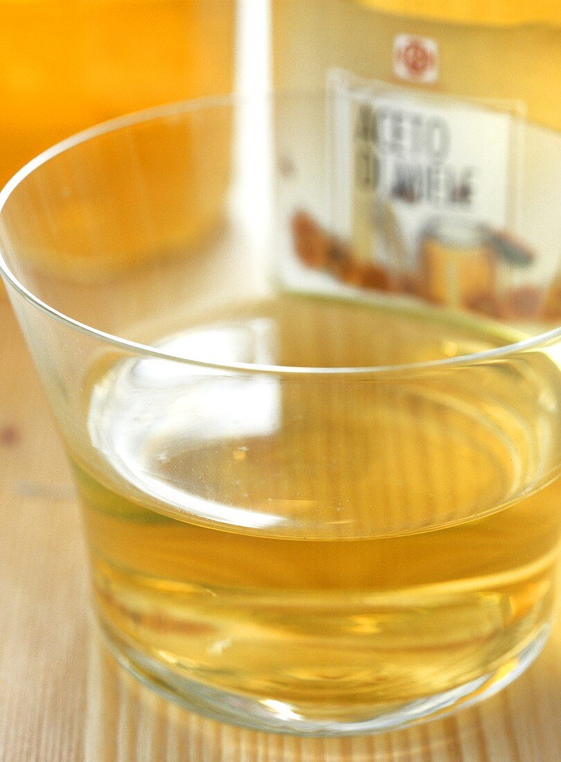 Honey vinegar in jar