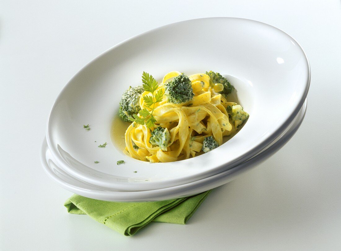 Tagliatelle di Barletta (Ribbon pasta with broccoli & ricotta)