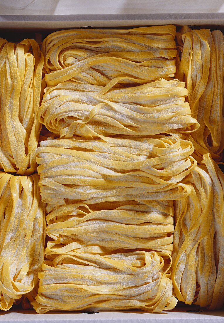 Home-made tagliatelle