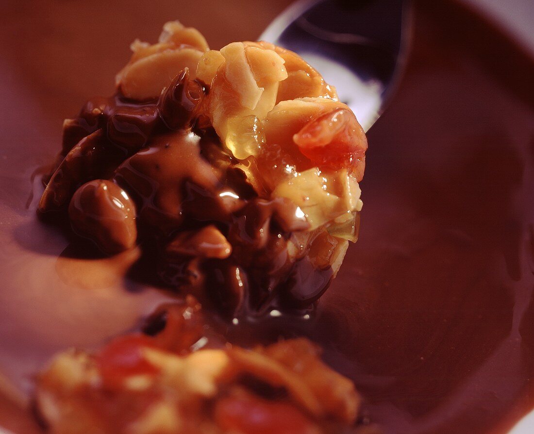 Florentines with chocolate icing