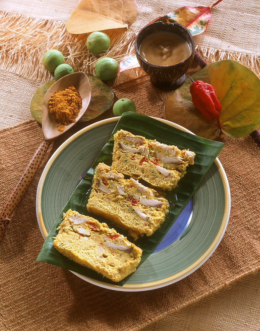 Fish terrine with turmeric from the Antilles