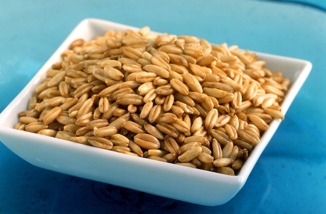 Oat grains in a bowl