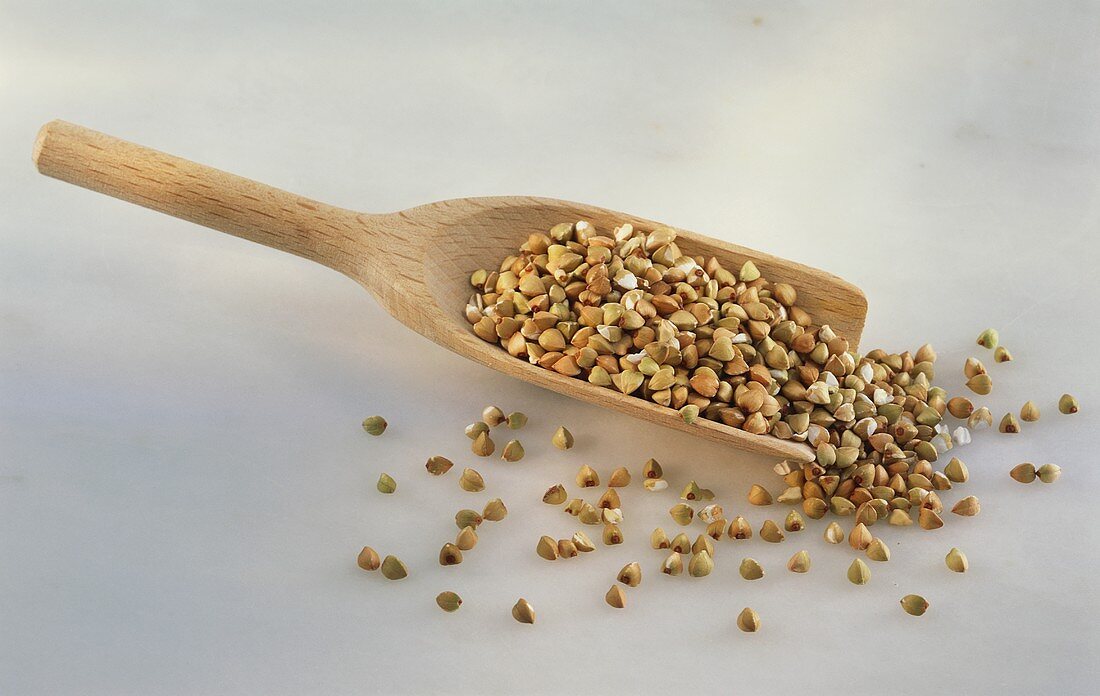 Wooden Spoon Full of Millet