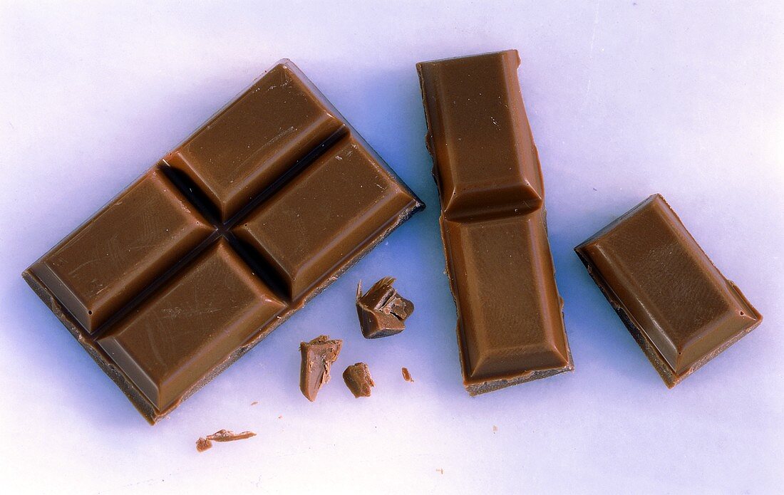 Pieces of chocolate