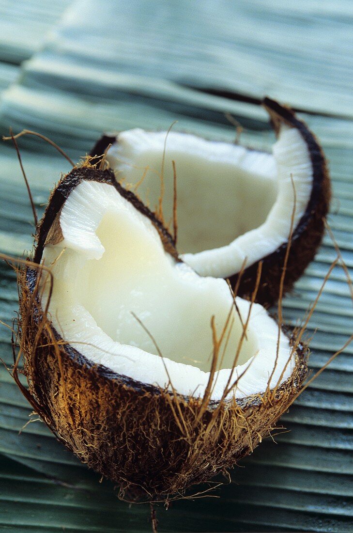 Coconut, halved