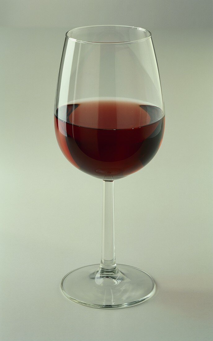 Glass of red wine