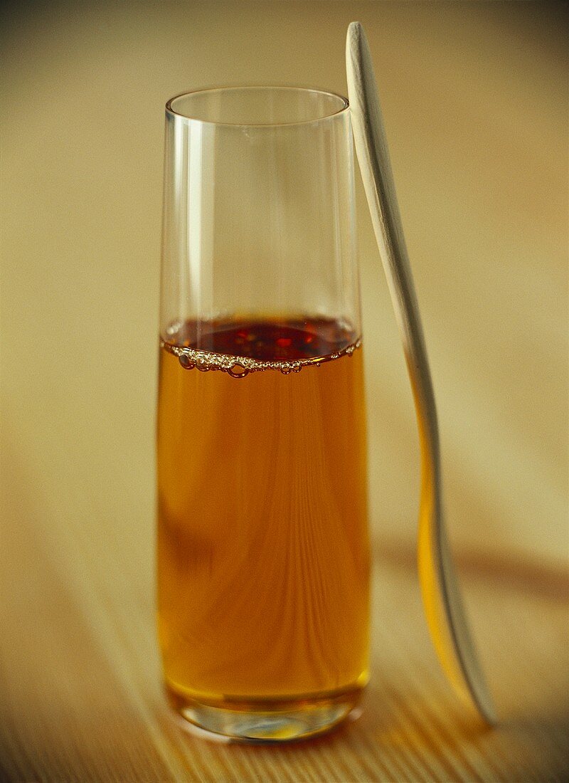 Acacia juice in glass