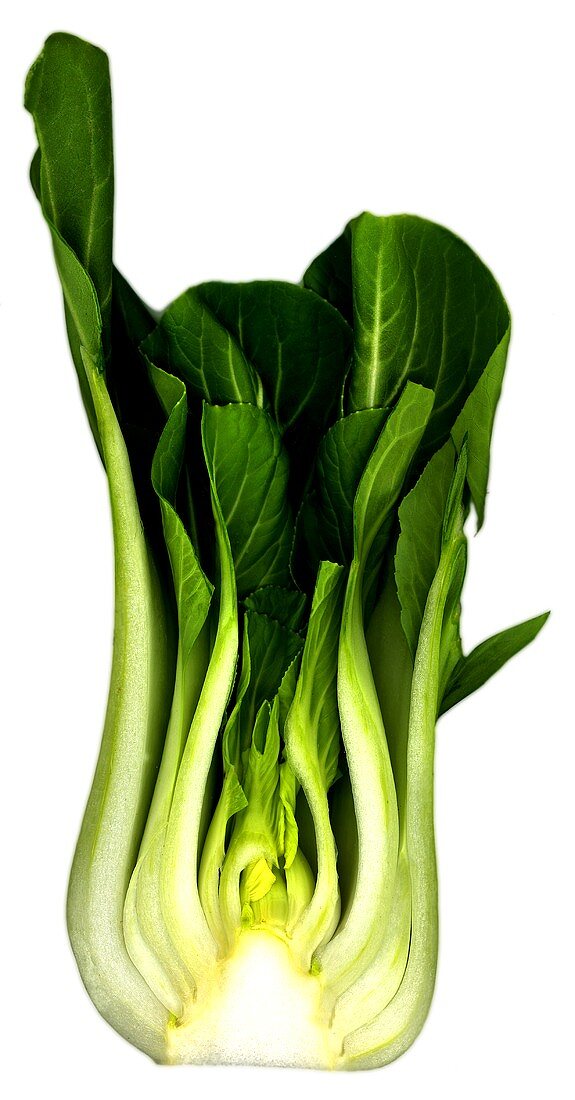 Pak choi, halved