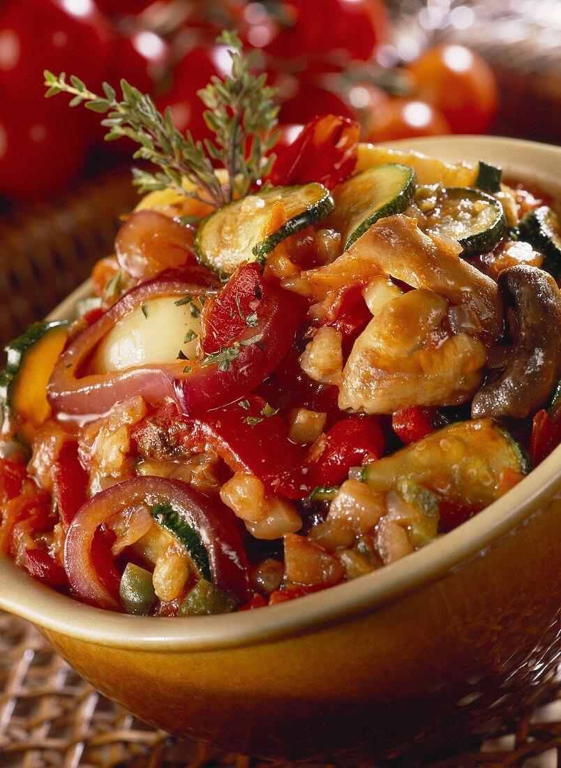 Ratatouille mit Hähnchen