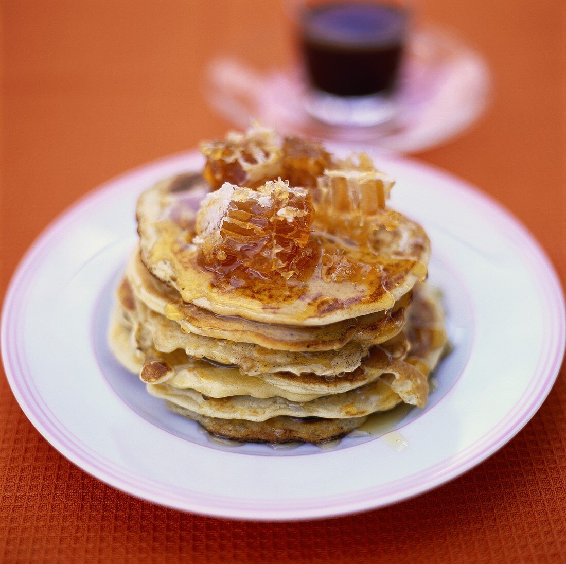 Pancakes with honey