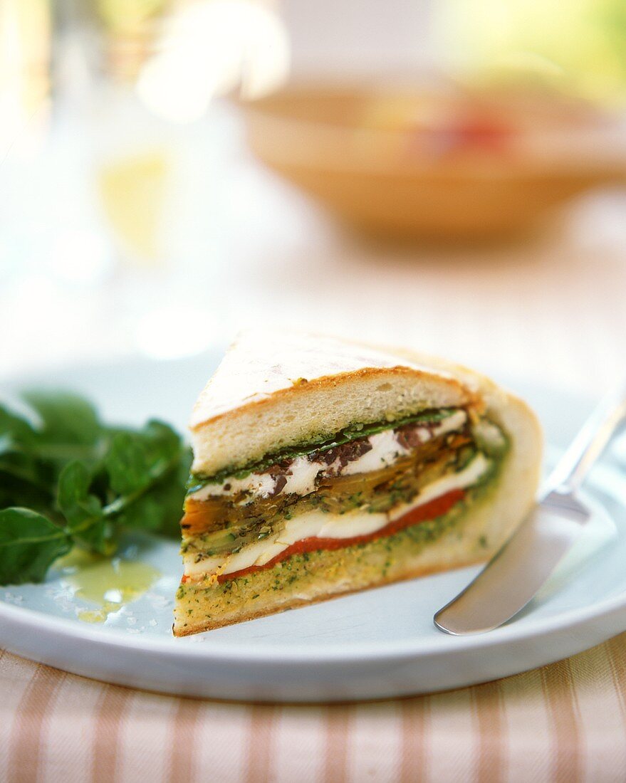 Muffalata sandwich with olives