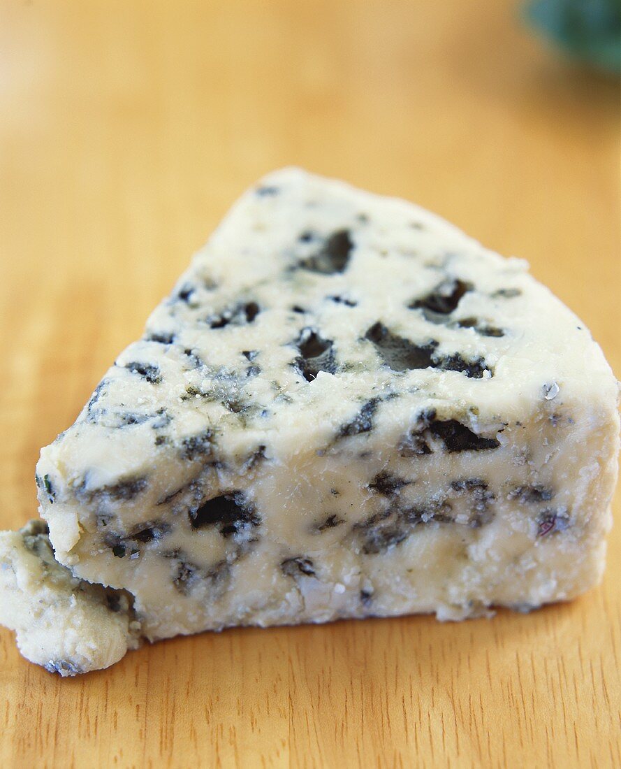 A piece of Roquefort